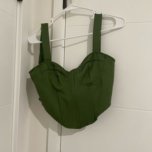 Green corset top